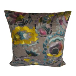Voyage Decoration - Shrabana Peacock Sumptuous Paisley Velvet Cushion Cover Handmade Throw Pillow Designer Home Decor - thumbnail 2
