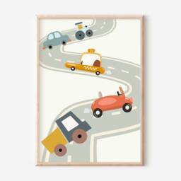 Car & Transport Set Of Prints, Perfect For A Playroom, Nursery Or Bedroom - Prints Only - thumbnail 3
