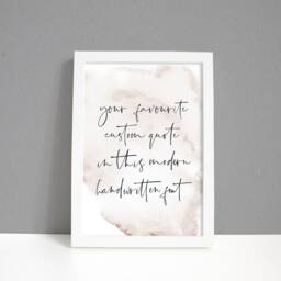 Custom Quote Print, Signs, Wall Art, Prints Text Poem Or Song Lyrics Prints, Personalised Gift - thumbnail 2