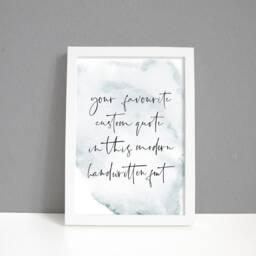 Custom Quote Print, Signs, Wall Art, Prints Text Poem Or Song Lyrics Prints, Personalised Gift - thumbnail 3