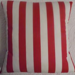 Valetines Day.pillow Cover.cabana Stripe Red.white.stripe.holiday Decor.beach Decor.poolside Decor.slip Covers.deck Decor.patio - thumbnail 2