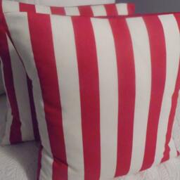 Valetines Day.pillow Cover.cabana Stripe Red.white.stripe.holiday Decor.beach Decor.poolside Decor.slip Covers.deck Decor.patio - thumbnail 3