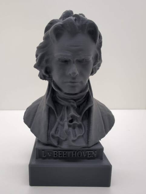 Ludwig Van Beethoven Bust - Ornament Figure Paintable Art Model Figurine Mythical Fantasy Sci-Fi Perfect Unique Geek Gift Him Her 3D - image 1