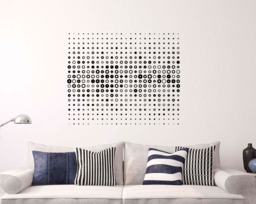 Abstract Pattern Wall Decal Optical Illusion Vinyl Sticker Minimalism Home Art Design Murals Modern Room Interior - 16Nr - thumbnail 1