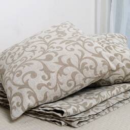 Luxury Linen Pillowcase Natural Flax Sham With Zipper - thumbnail 3