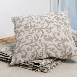 Luxury Linen Pillowcase Natural Flax Sham With Zipper - thumbnail 2