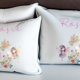 Flower Fairy Microfibre Duvet Cover Set Pink Girls Bedding With Optional Cushion - thumbnail 3