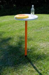 Portable Lawn Table PVC Outdoor Party Side Table