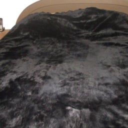 "Brand New Black Sheared Beaver Fur Blanket Bed Cover Throw Size 100""x100" - thumbnail 2