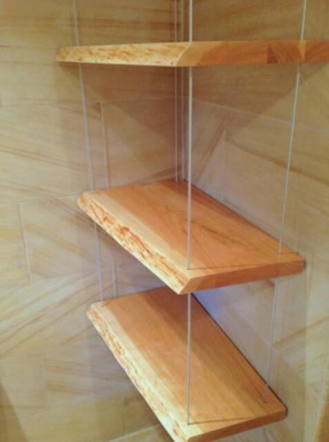Suspended Live Edge Cherry Shelving Unit - image 1
