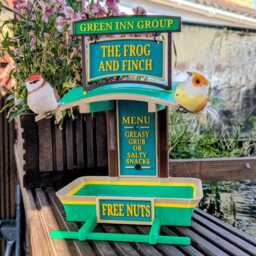 Custom Name Irish Pub Theme Garden Bird Feeding Station - Seed Feeder Quirky Outdoor Decor Wild Food Table - thumbnail 4