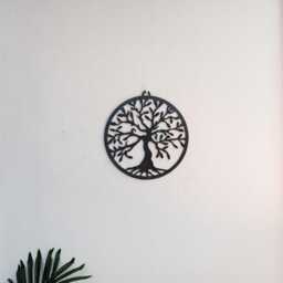 Small Steel Tree Of Life Wall Art - Rustic Home Decor - thumbnail 2