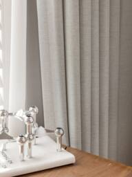 Finnian 100% Blackout Curtain, 9 Colors, Faux Linen Curtain For Bedroom Living Room, Thermal Room Darkening 1Pc - thumbnail 1