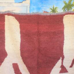 Custom Fabulous Boujad Rug, Authentic Moroccan Azilal Abstract Multicolored Carpet, Handmade Furniture, Bohemian Rug - thumbnail 3
