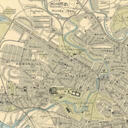 Old Map Of Glasgow, Scotland 1912 - Vintage Poster Wall Art Print Alexander Park Necroplois River Clyde Plan Glasgow - thumbnail 4
