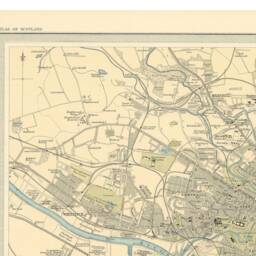 Old Map Of Glasgow, Scotland 1912 - Vintage Poster Wall Art Print Alexander Park Necroplois River Clyde Plan Glasgow - thumbnail 3