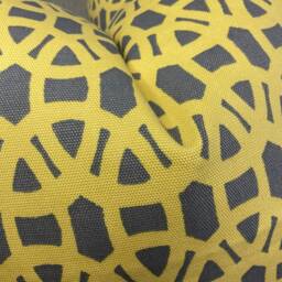 Harlequin Scion Geometric Lace Fabric Ochre Grey Sofa Cushion Throw Pillow Cover - thumbnail 4