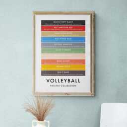 Volleyball Funny Colour Palette Print, Sports Gift, Poster Wall Art - thumbnail 3