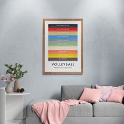 Volleyball Funny Colour Palette Print, Sports Gift, Poster Wall Art - thumbnail 2