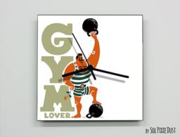 Gym Lover Wall Clock