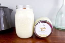 Vanilla Bean Soy Candle in Pint Mason Jar - 30Th Birthday Gift Newlywed - thumbnail 1