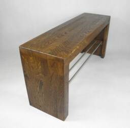 Bench Wooden Bench Oak Shoe Rack Stainless Steel Hallway Coat - thumbnail 4