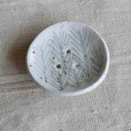 Ceramic Soap Dish, Small With Handpainted Pattern - thumbnail 3