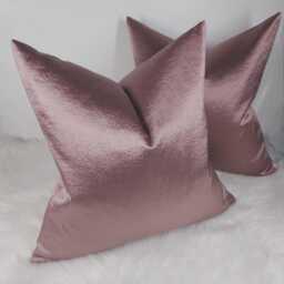 Anshu Plain Textured Rose Pink Cushion Cover High Quality Cotton Satin Finish Luxury Modern Sofa Bed Pillow Case