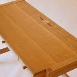 Handmade Solid European Oak Desk 3-Drawer Office Writing Table - thumbnail 3