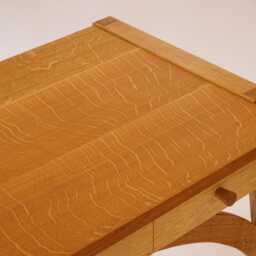 Handmade Solid European Oak Desk 3-Drawer Office Writing Table - thumbnail 4
