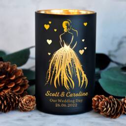 Personalised Candle Orange Blossom Jasmine Amber Gifts For Wedding Anniversary Birthday Valentines Day Custom Gift Her Women - thumbnail 3