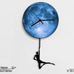 Circus Acrobat - Pendulum Wall Clock - thumbnail 3