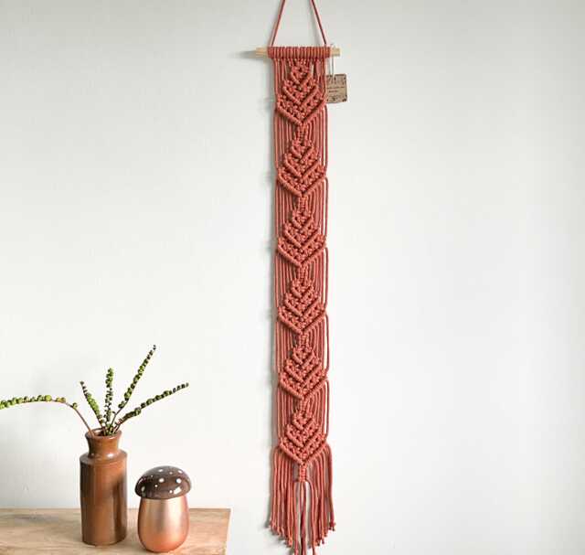 Autumn Forest Tree Tapestry Terracotta Wall Art - 6 X 44 Inches - image 1