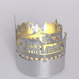 Utrecht Skyline Shadow Play Lantern Candle Attachment For Mesmerizing Room Decor & City Souvenir - thumbnail 4
