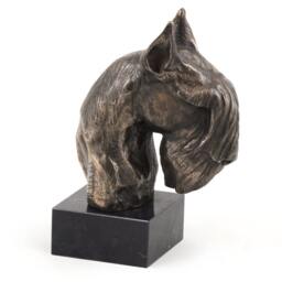 Schnauzer - Cropped, Dog Marble Statue, Limited Edition, Artdog. Made Of Cold Cast Bronze. Perfect Gift. Limited Edition - thumbnail 3