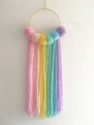 Pastel Rainbow Wall Hanging - thumbnail 1