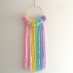 Pastel Rainbow Wall Hanging - thumbnail 2