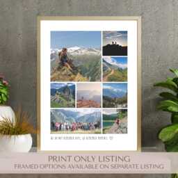 Personalised Printed Photo Collage - Print Family Portrait Custom Gift Ideas For Him Or Her - thumbnail 1