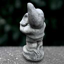 Stone Gnome Statue Concrete With Fish Sculpture Outdoor Nordic Decoration Handmade Ornament Gnome Lover Gift Garden Decor - thumbnail 4