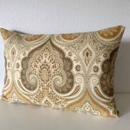 Latika Prairie Medallion Linen Throw Pillow Cover/Available in Bolster, Lumbar, Euro Sham - thumbnail 4