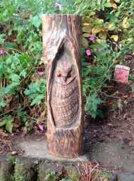 Owl in A Nook Indoor Or Outdoor Wood Carving - thumbnail 1