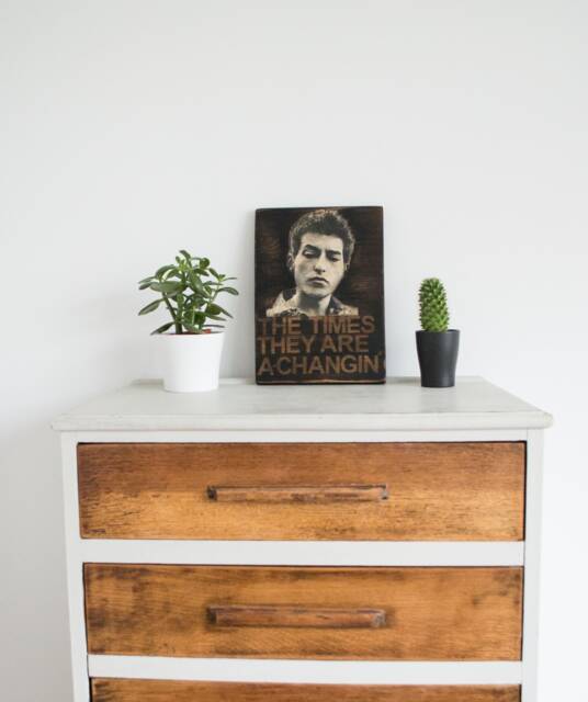 Music Wall Art. Bob Dylan Reclaimed Wood. Spray Painted Lyric. Ready To Hang. Fathers Day Gift - image 1