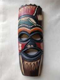 African Wooden Mask From Mozambique/Swaziland - thumbnail 1
