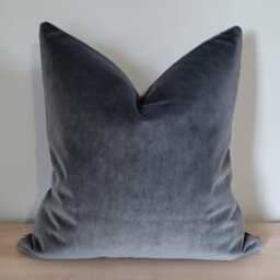 Linwood Omega Prints Heat Of The Night - Slate & Velvet Cushion Cover 50x50 cm - thumbnail 4