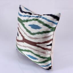 Ikat Pillow, Hand Woven Pillow Cover, Throw Pillows, Designer Decorative Accent Pillows - thumbnail 2