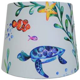 Under The Sea Lampshade For Ceiling & Table Lamps, Kids Ocean Animal Drum Light Shade - thumbnail 2