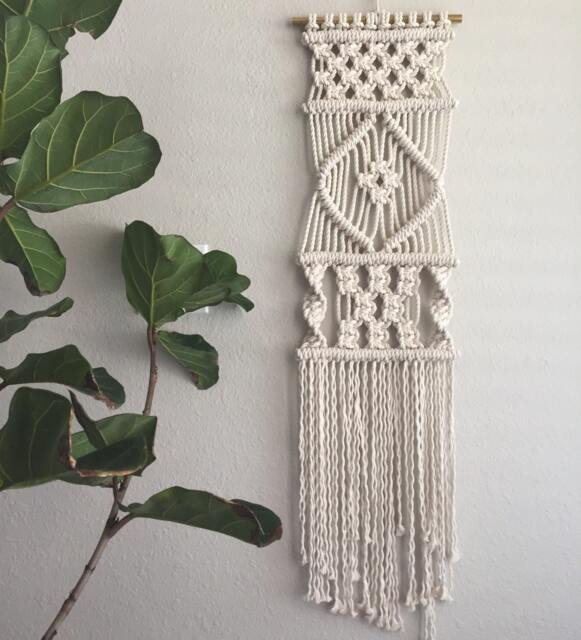 Macrame Wall Hanging Pattern - Lean 16 Diy Beginner - Instant Download PDF By Elsie Goodwin - image 1