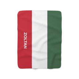 Hungary Fleece Blanket, Hungary Flag Blanket, Of Hungary, Custom Personalized Country Gift, Name - thumbnail 2