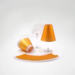 Poetry Light - 3 Golden Wine Glass Lampshades - thumbnail 2