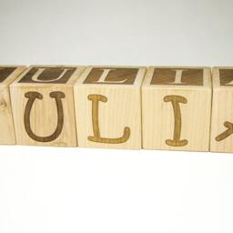 Personalized Wood Name Blocks Letter Custom For Nursery, Baby Shower, Christmas - thumbnail 2